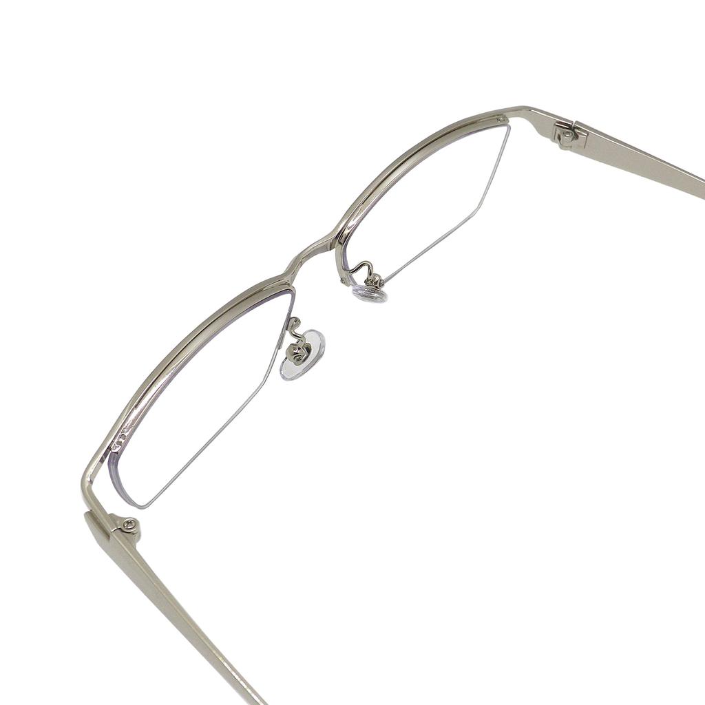 OTC Blue Light Blocking Reading 002 SV Glasses, Stylish, Cool, Semi-Rimless, (1.0 Power, Standard)