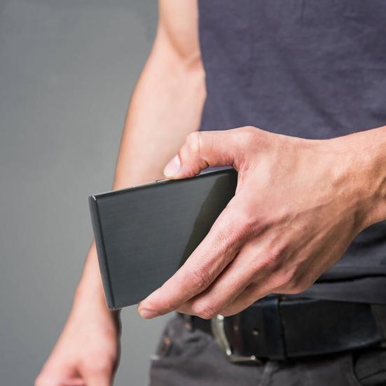 Credit Card Holder Smooth Surface Protective Lightweight RFID Blocking Credit Card Holder for Business Card