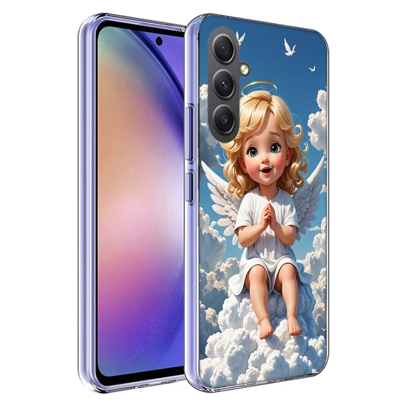 

Beautiful AngelClmj Beautiful Angel Phone Case for Samsung A17 A37 A57 A07 A16 A26 A36 A56 A06 A02S A12 A22 A32 A52S A04S A14 A2 Samsung A72 5G