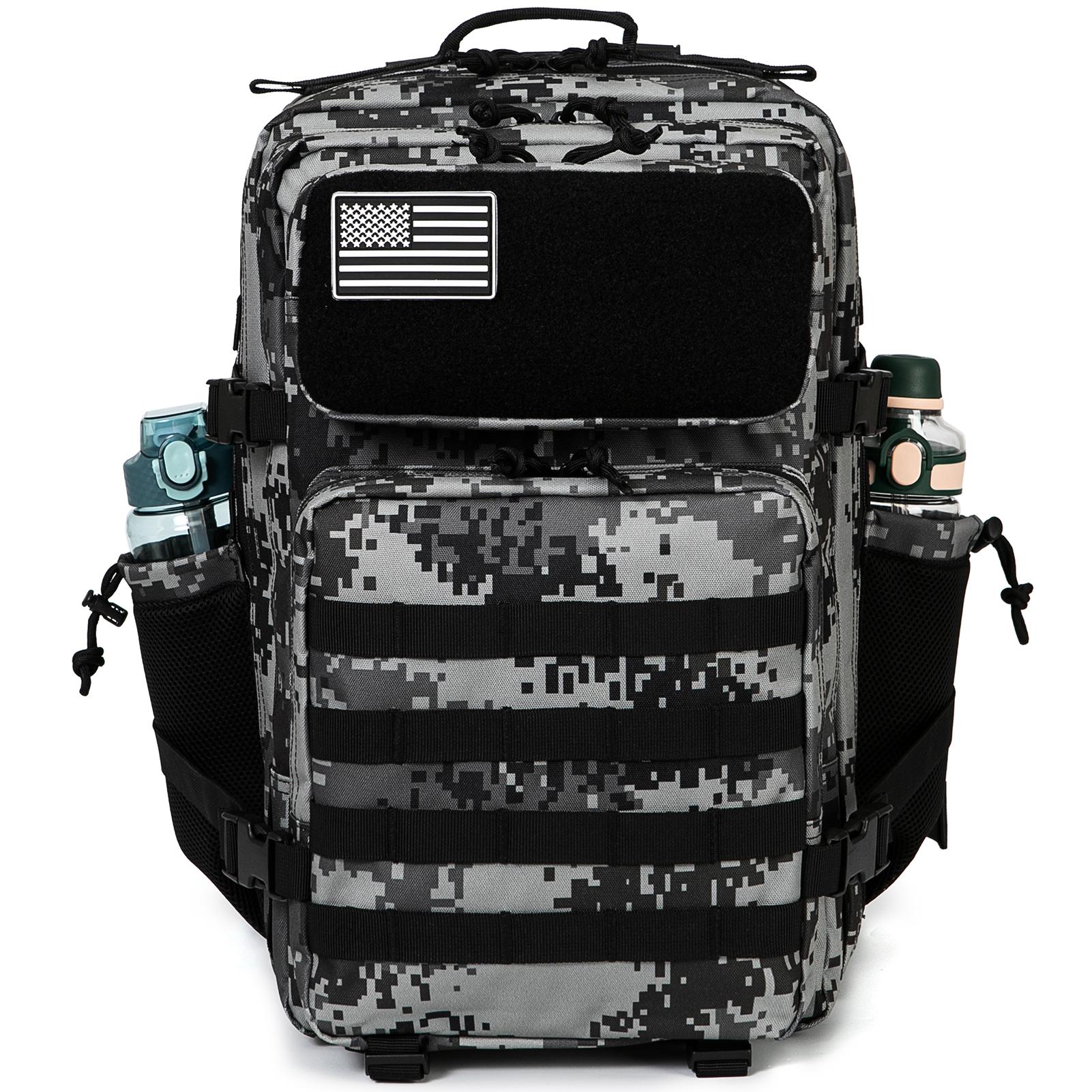 Sac à dos 45L Sac à dos de chasse avec porte-gobelets doubles Équipement de camping extérieur Sac à dos Sac à dos de randonnée Survie