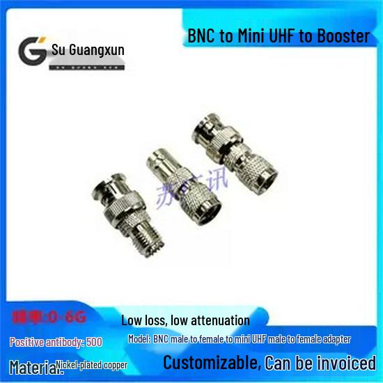 BNC To Mini UHF Adapter, Q9 Male/Female To Mini UHF Male/Female, Small M Head Mini UHF-J/K