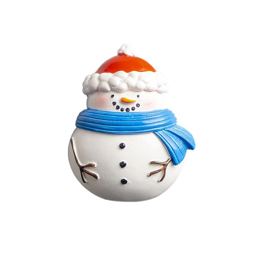 

Cute Christmas Elderly Fridge Stickers Resin Art Christmas Penguin Fridge Magnets Kitchen Style 4