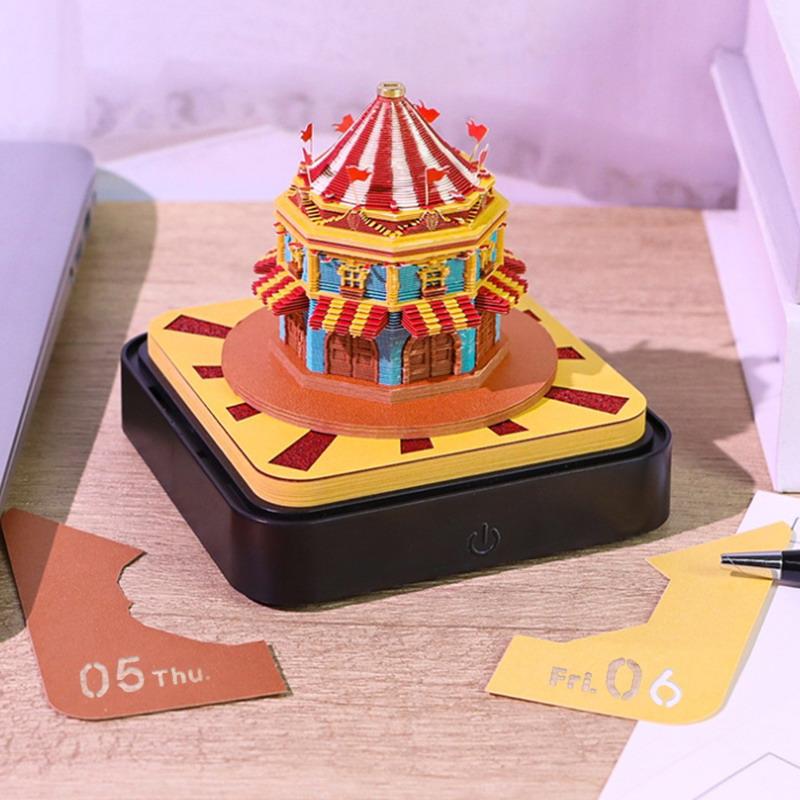 Stay Organized with 2027 LED Desk Calendar Featuring 3D Tear-away Pages