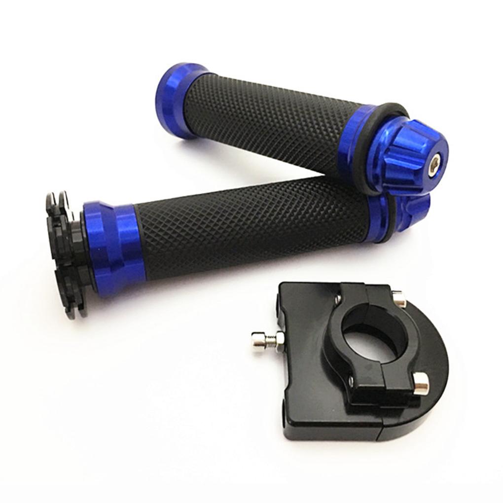 Adjustabble Pair Motorcycle Handlebar Aluminium Alloy Hand Grip Kits Sets Grips Slippery Proof Bar Grips for Motor Cruiser