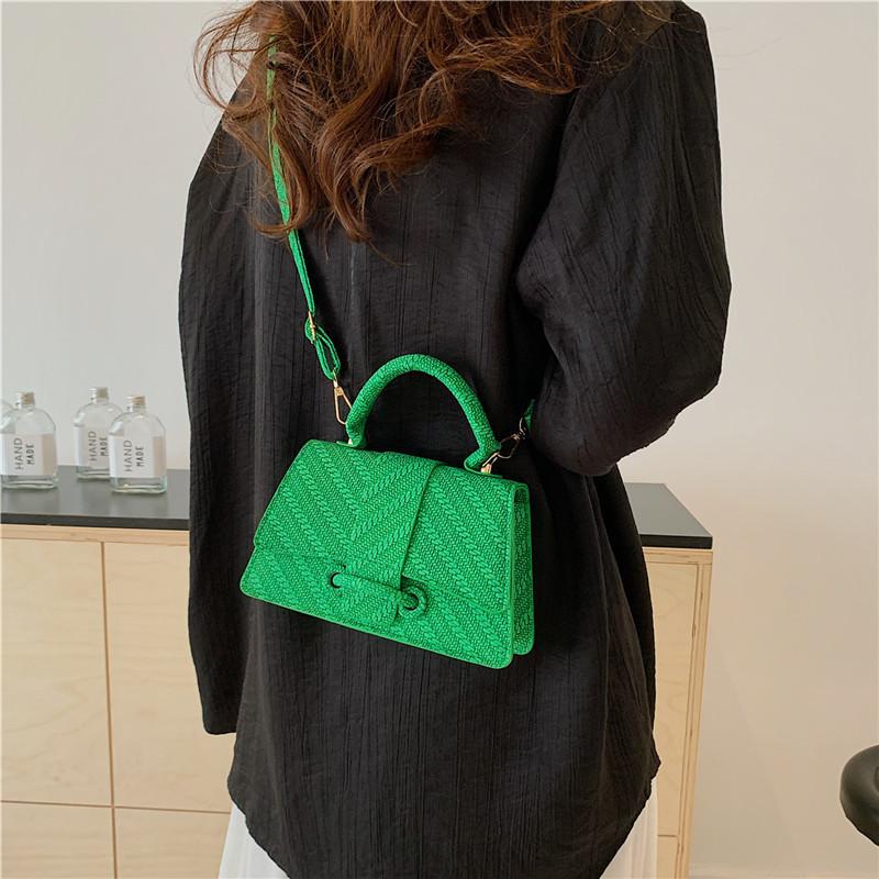 Chic Simple Crossbody Bag For Women Street Style Pu Leather Square Shoulder Bag