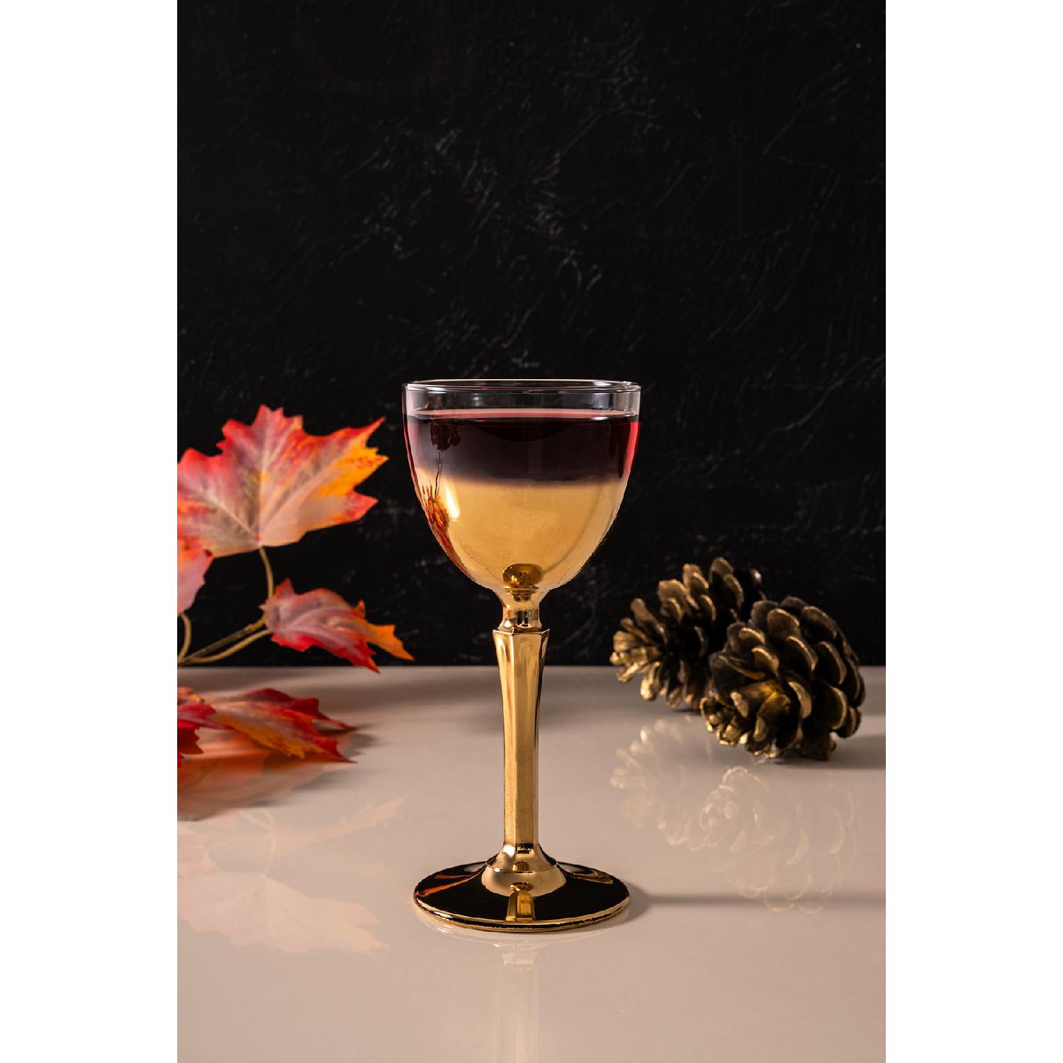 

Hudson Set Of 6 Titanium Gold Coffee And Water Glasses - 165 Cc