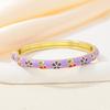Hawaiian Enamel Vintage Cloisonne Bangle Traditional Chinese Chinese Flower Bangle Classic Ethnic Women's Hand Bracelet Ladies