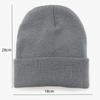 Fashion Men's And Women's Autumn Winter Cute Hat Girls Autumn College Style Warm Solid Color Embroidered Knitted Casual Cap