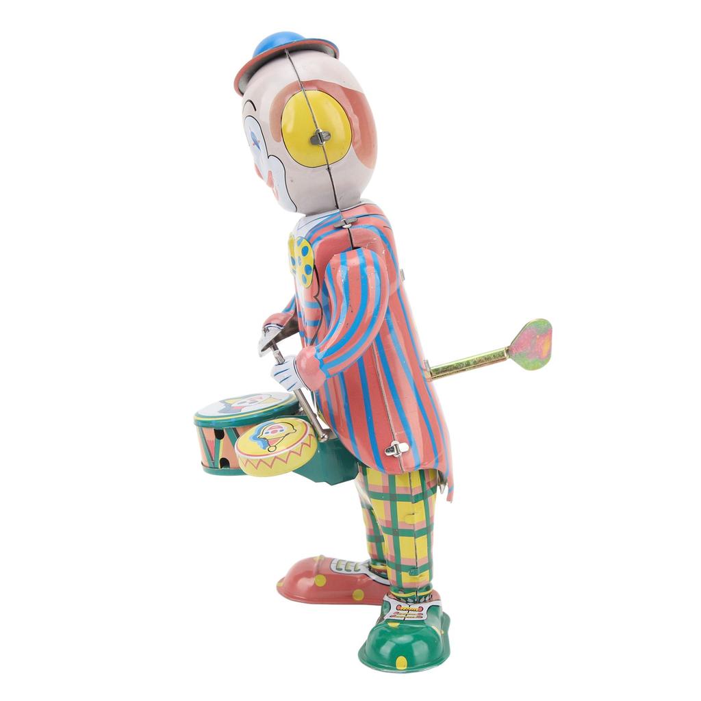 Walking Robot Clockwork Toy Vintage Metal Collectible Interesting Handmade Repairman Robot Windup Toys for Birthday Gift Decoration