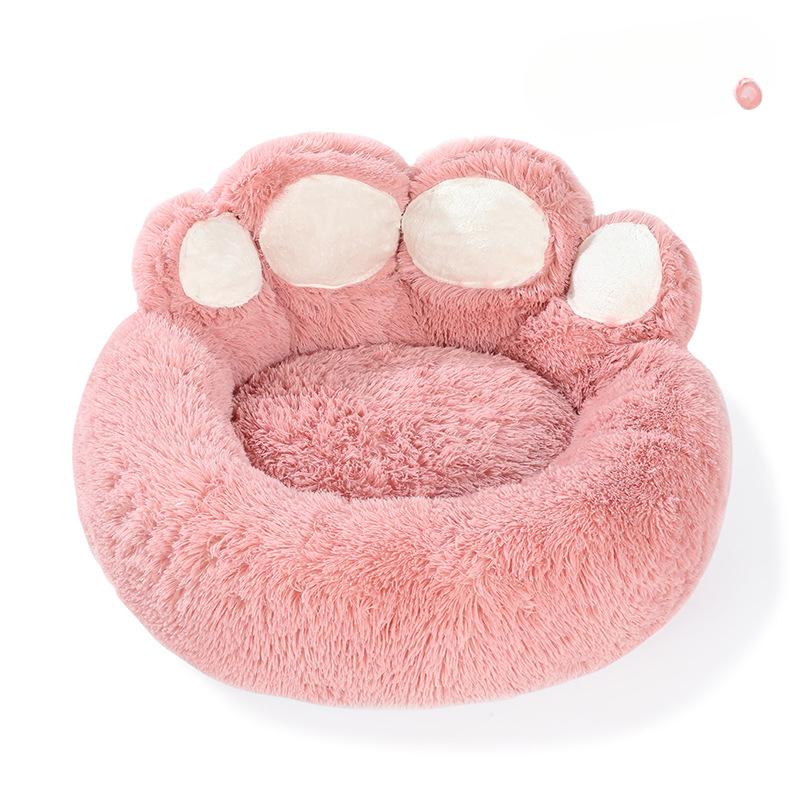 Doghouse Cat Nest In Winter Warm Bear Paw Pet Nest Pad Cute and Fun Pet Supplies for All Seasons