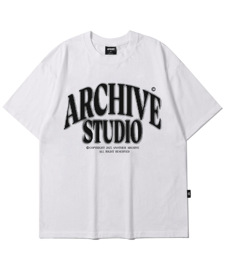 ANOTHER ARCHIVE Noise Archive Studio Short Sleeve T-Shirt_Navy