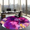Kpop Demon Hunters (19) Round Office Rug Decorative Floor Rug for Office Bedroom Living Room and Home Space