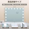 NUSVAN Actress Makeup Mirror with Stepless Three Color Lighting Adjustable Large Mount LED Makeup Mirror with 15 LED 10x and USB Port Hollywood-style