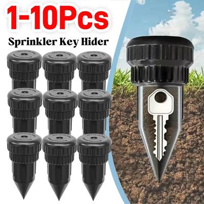 1-10PCS Sprinkler Key Hider For Outside Fake Rock Waterproof Box Secret Storage For Spare Keys Money Jewelry Garden