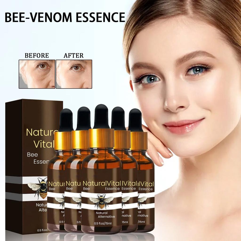 Bee Facial Wrinkle Serum Firming Serum Reduces Fine Lines Of Nasolabial,15ML (2PC)