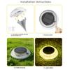 Ground Solar Lights Ground Waterproof Fully Transparent Decor Solar Landscape Lights For Patio Path Landscape Walkway Lawn House