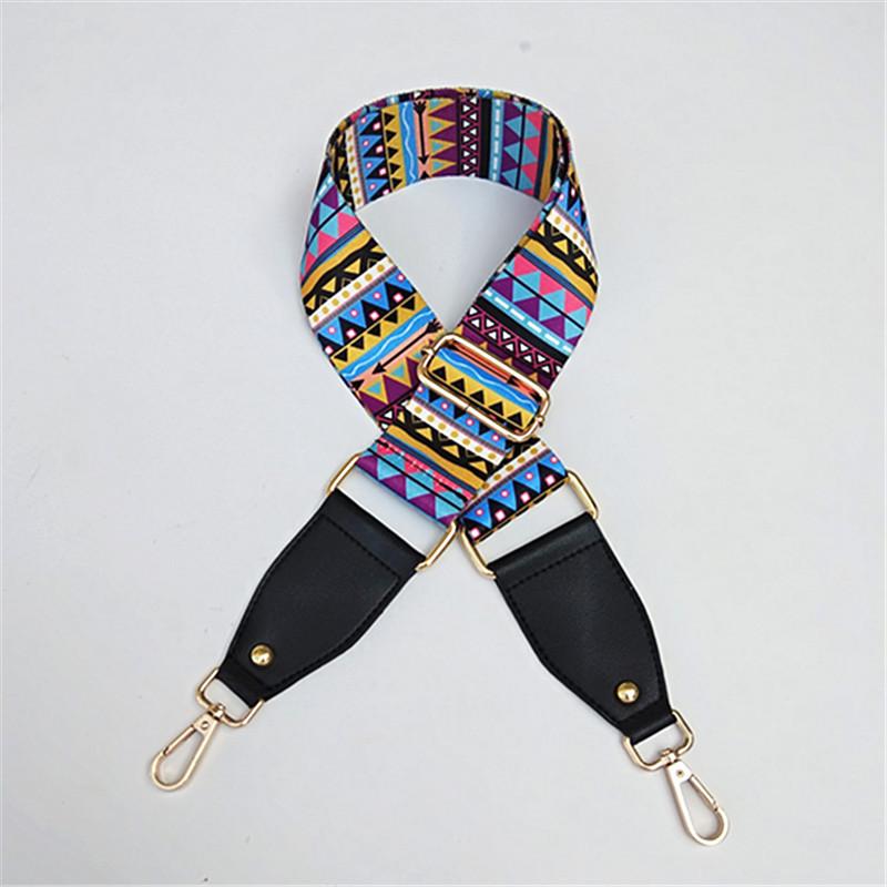 New Color Wide Shoulder Strap Bag Accessories Adjustable Strap Oblique Cross Ethnic Style Replaceable Bag Shoulder Strap