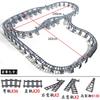 Compatible With LEGO MOC Railroad Bridge Train Track Combination Scene Building Blocks DIY Cross Track Bricks Toys Rail Car