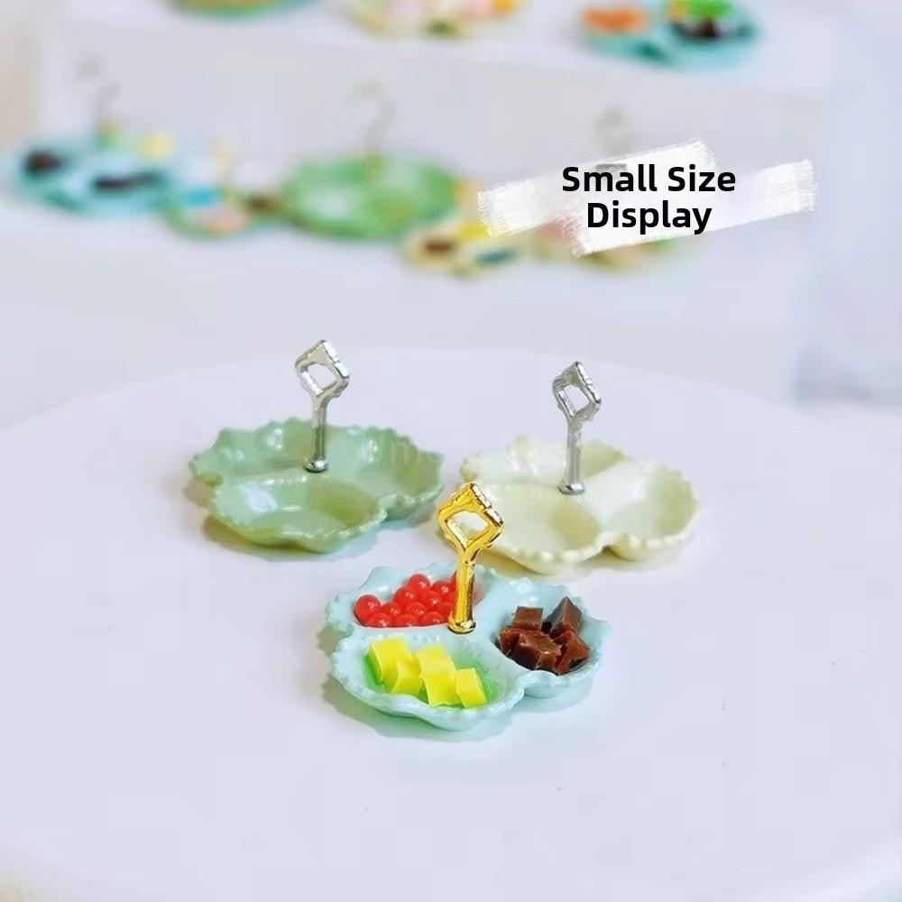 Mini Dollhouse Pastry Plate Miniature Doll Accessories New Biscuit Dish  For Girl Toy