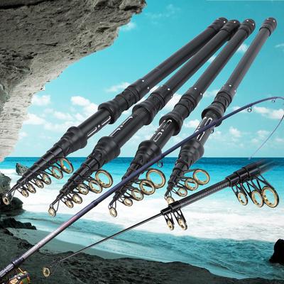 Rybářský prut na přívlač Carbon Fiber 1,8m-2,7m Cestovní rybářský prut Venkovní sportovní rybolov
