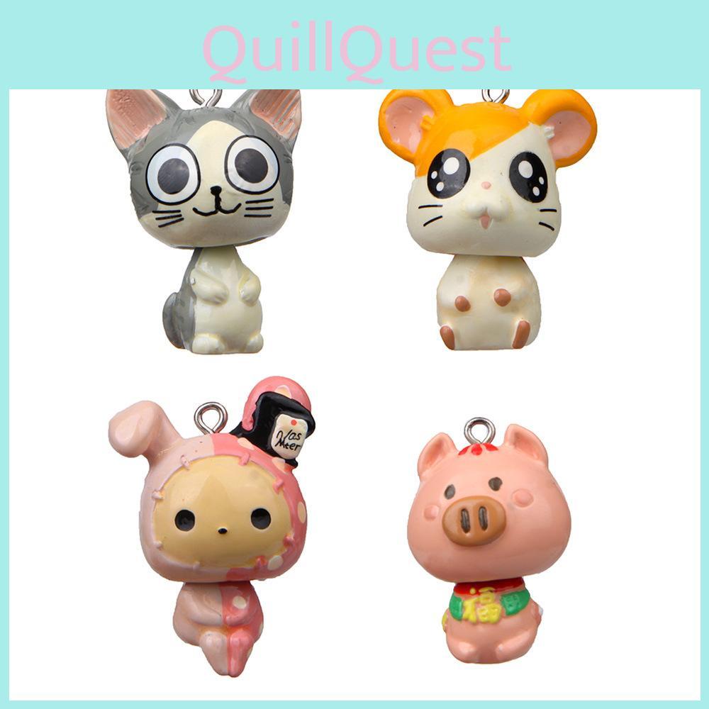 Sweet Chis Home Animal Figures Resin Toy For Keychain Making And Projects Craft