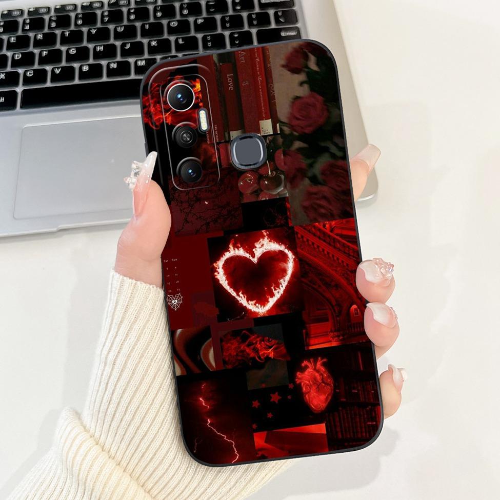 Für Infinix Hot 11 Hülle X662 Silikon Niedlich Mode Schmetterling Liebe Bemaltes Cover Für Infinix Hot 11 2021 Handyhülle X662B X689F