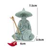 Cute Fisherman Statue Sandstone Garden Statue Micro Landscape Decor Dolls Statue  Living Room
