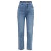 Yalida Small Straight Nine Point Casual Micro Loose Jeans