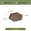 ZISIZ Black Walnut Hexagonal Storage Tray