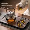 YIHUTEA Moon-Gazing Beam Thickened Glass Teapot