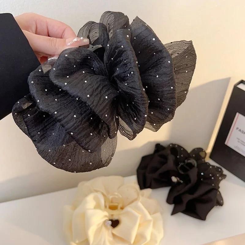 Große Schleife Wolke Haarnadel Temperament Elegante Frauen Haar Klaue Clips Prinzessin Kopfschmuck Mode Greif Clip Weibliche Haar-accessoire