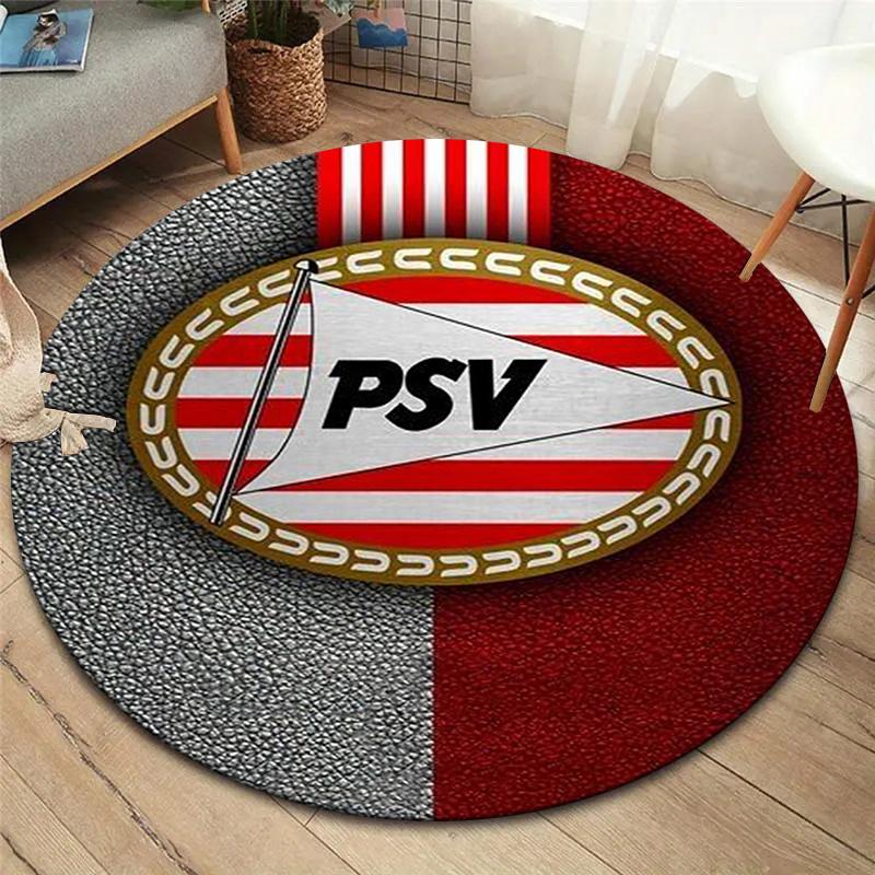 Philips Sport Vereniging Round Area Rug,Carpet Rug for Living Room Bedroom Sofa Playroom Decor,Non-slip Floor Mat