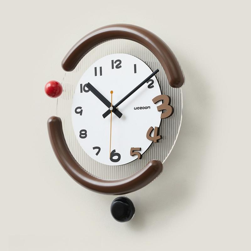Creative Wall Clock Entrance Hall Wall Watch Living Room Round Silence Swing Clocks Modern Bedroom Decorative Accessories