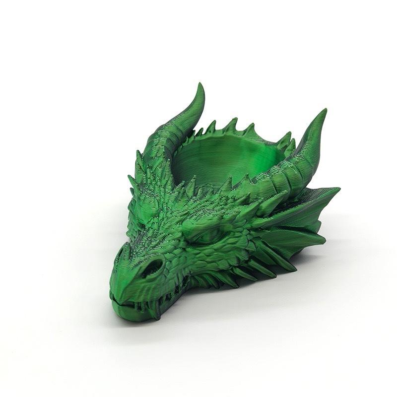 Dragon Head Storage Tray Gothic Jewelry Display Unique Storage Rack Fantasy Ornament for Bedroom Desk Home