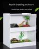 Acrylic Transparent Reptile Breeding Heat Preservation Box Tortoise Hermit Crab Pet Climbing Box Rainforest Tank Landscaping