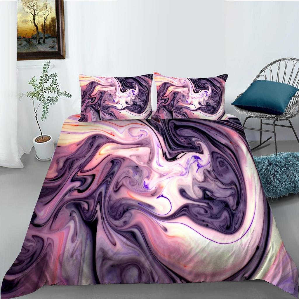 3D Color Pattern Bedding Single Double Bed Full Size Luxury Family Pillowcases and Quilt Covers 2-3 Pieces