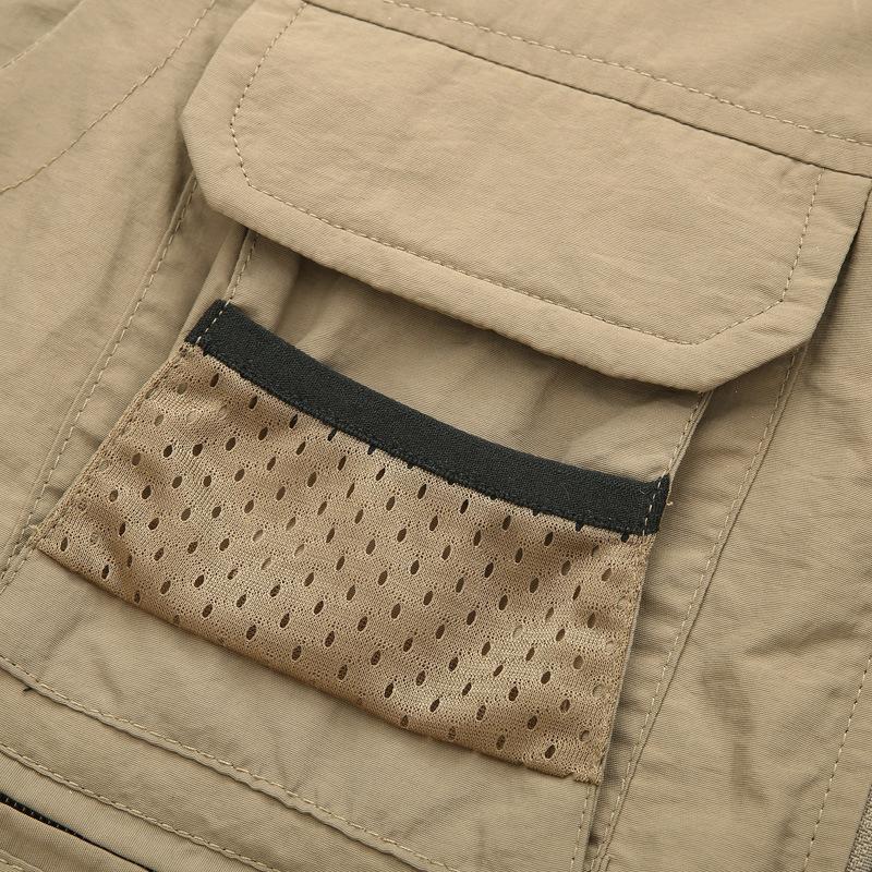 Men's Thin Leisure Multi-pocket Quick-drying Vest Men's Mesh Vest Fishing Photography Waistcoat