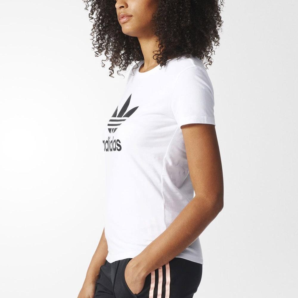 Adidas Originals Trefoil Tee Women Tops White BR8054