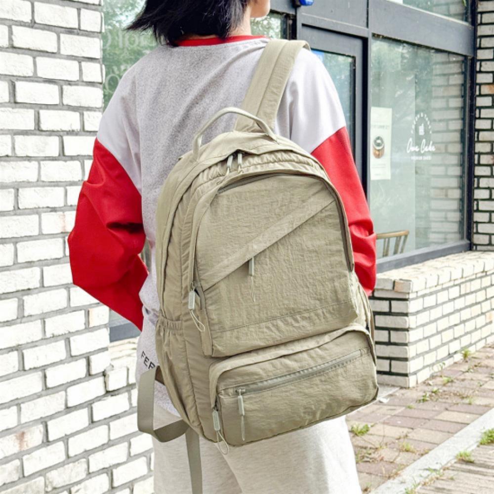 New Arrivals Open Run Women Lightweight Integrated Storage Diagonal Pocket Backp