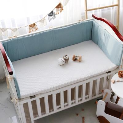 Infant Crib Liner Soft Texture Detachable Washable One-piece Baby Crib Bumper Protector Cushion for Home
