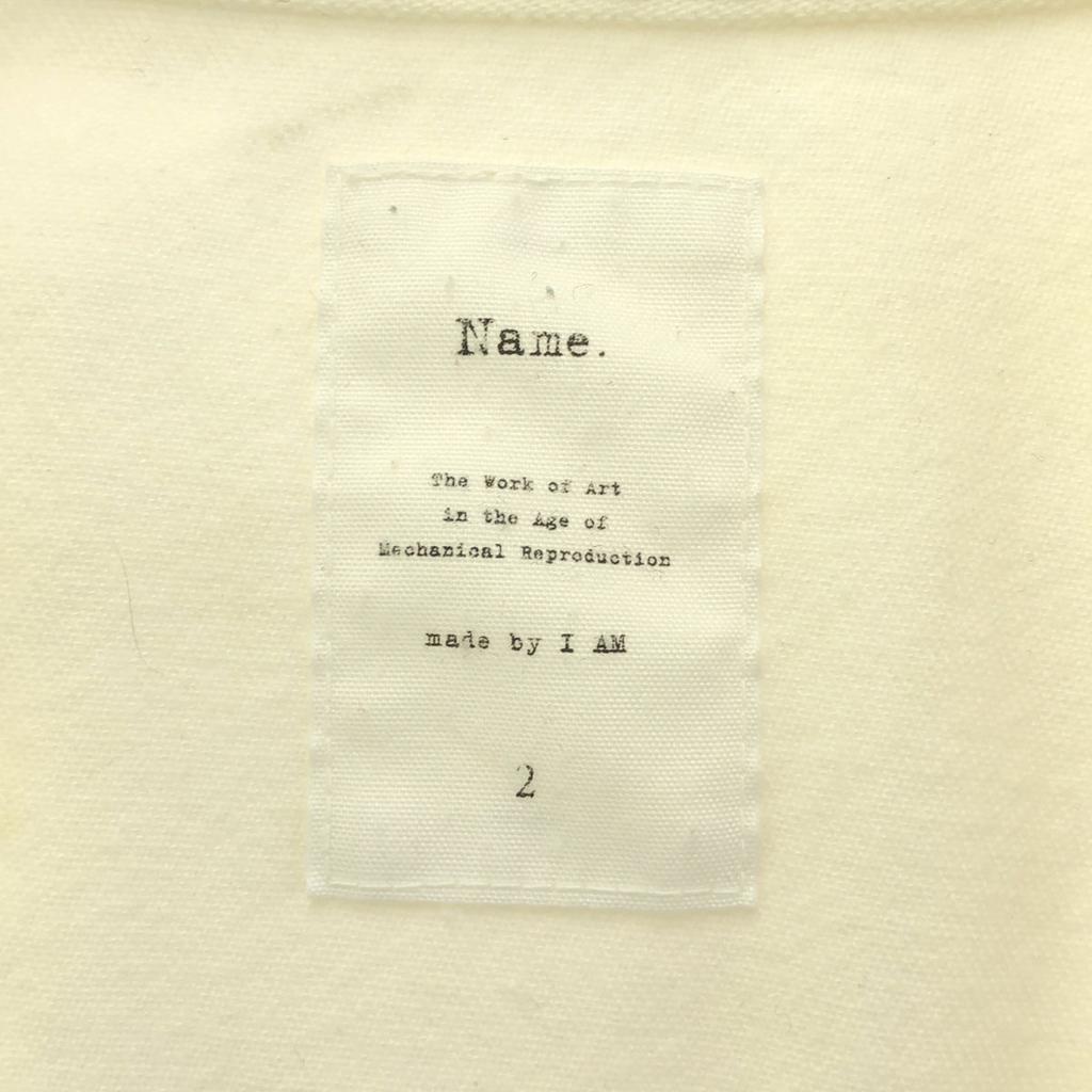 Name. made in Japan Long sleeve Band collar shirt 2 white Men's Used