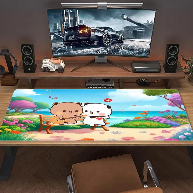 Bubu Y Dudu Color Mouse Pad Large Gaming Table Cushion Non-slip Laptop Tablet Big Mousepad XXL Mat Mini PC Playmat With Lock Edge