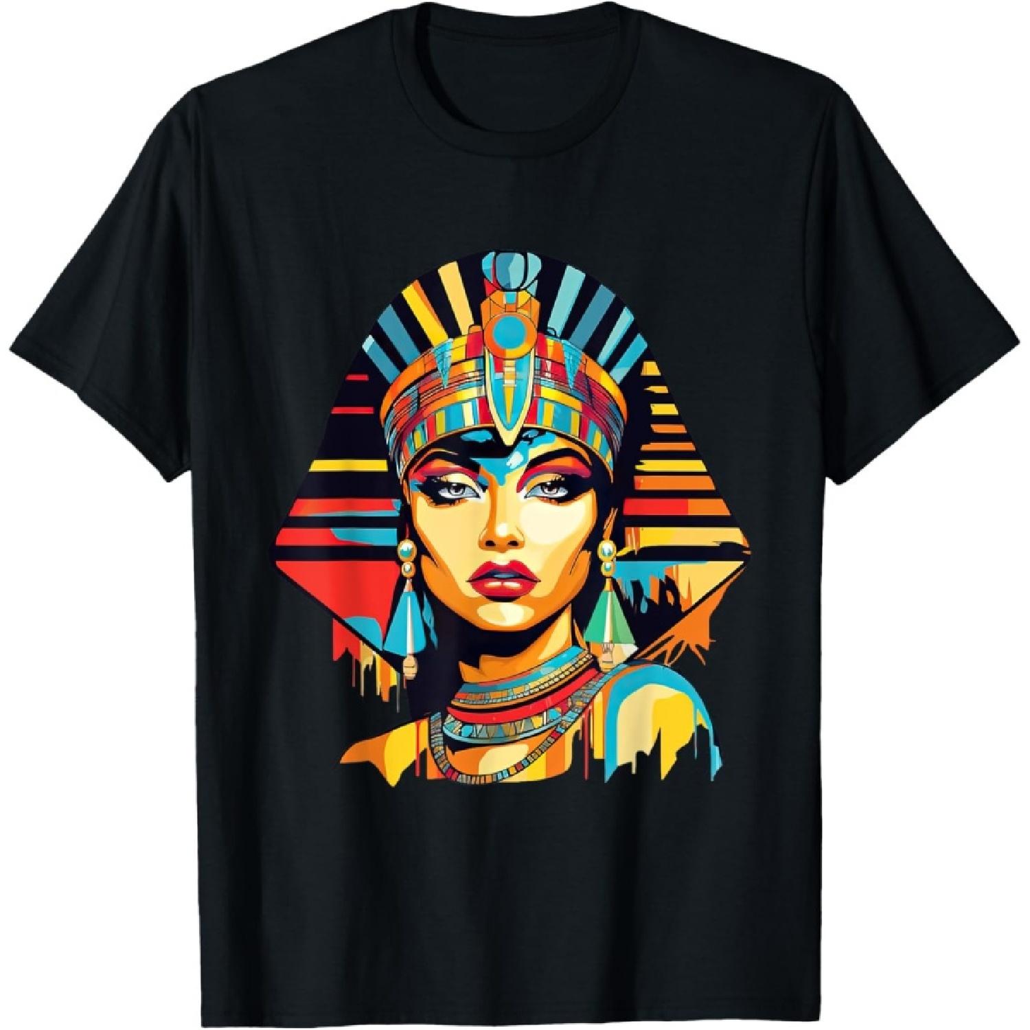 Cleopatra Geometric Pop Art T-Shirt S
