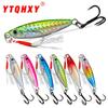 Fish Scale Pattern Sinking Lure: Iron Plate with Single Hook, Feather Line, and Treble Hook - Full Water Layer Artificial Bait