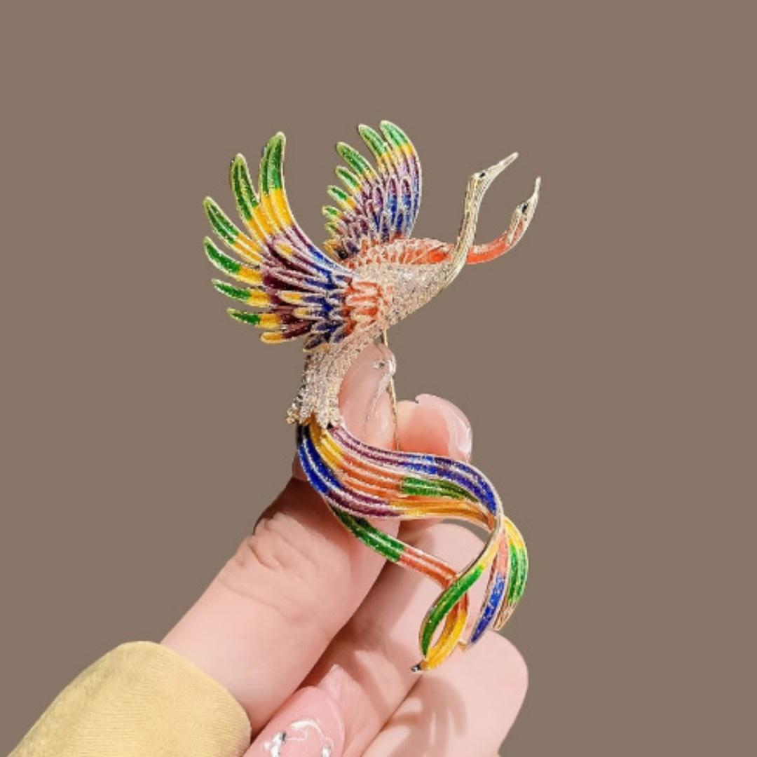 

Fashion Clothing Brooch Versatile Peacock Phoenix Brooch Animal Brooch Pins Colorful For Party Formal Event Shirt