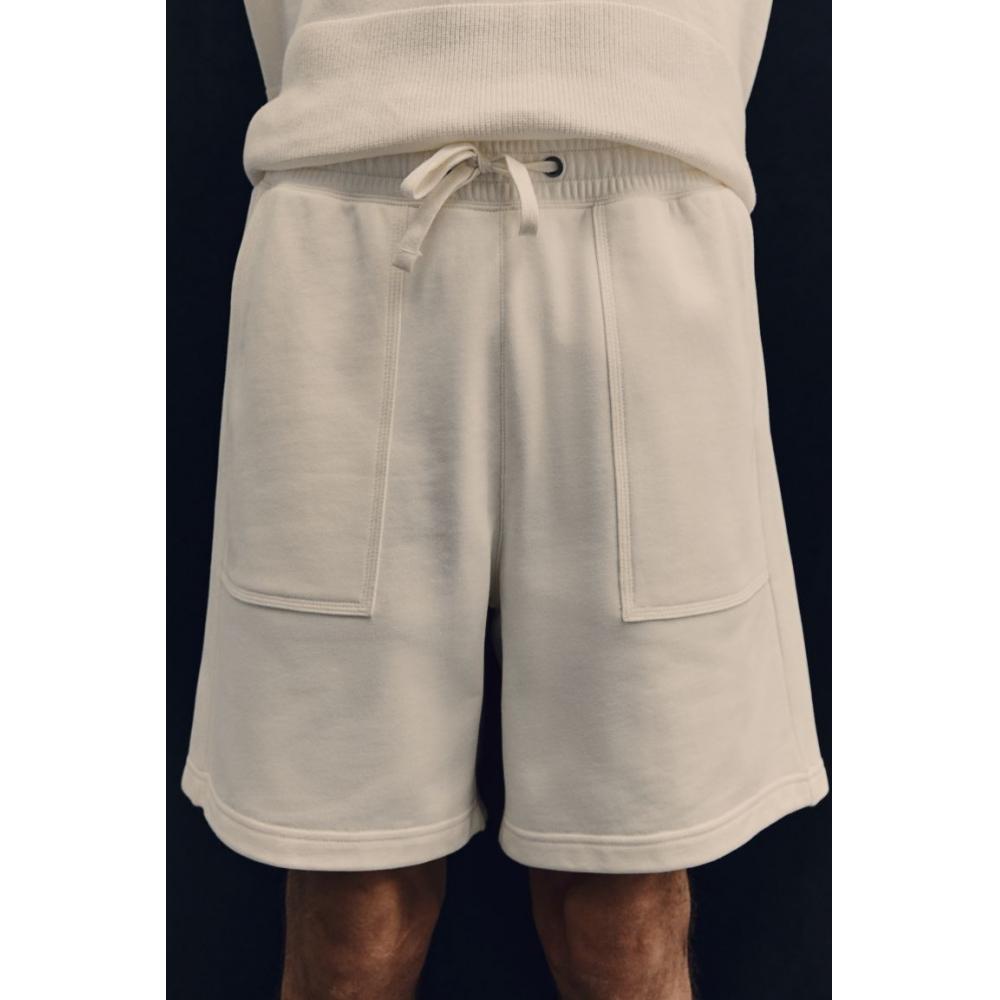 H M Regular Fit Sweat sHorts creaM