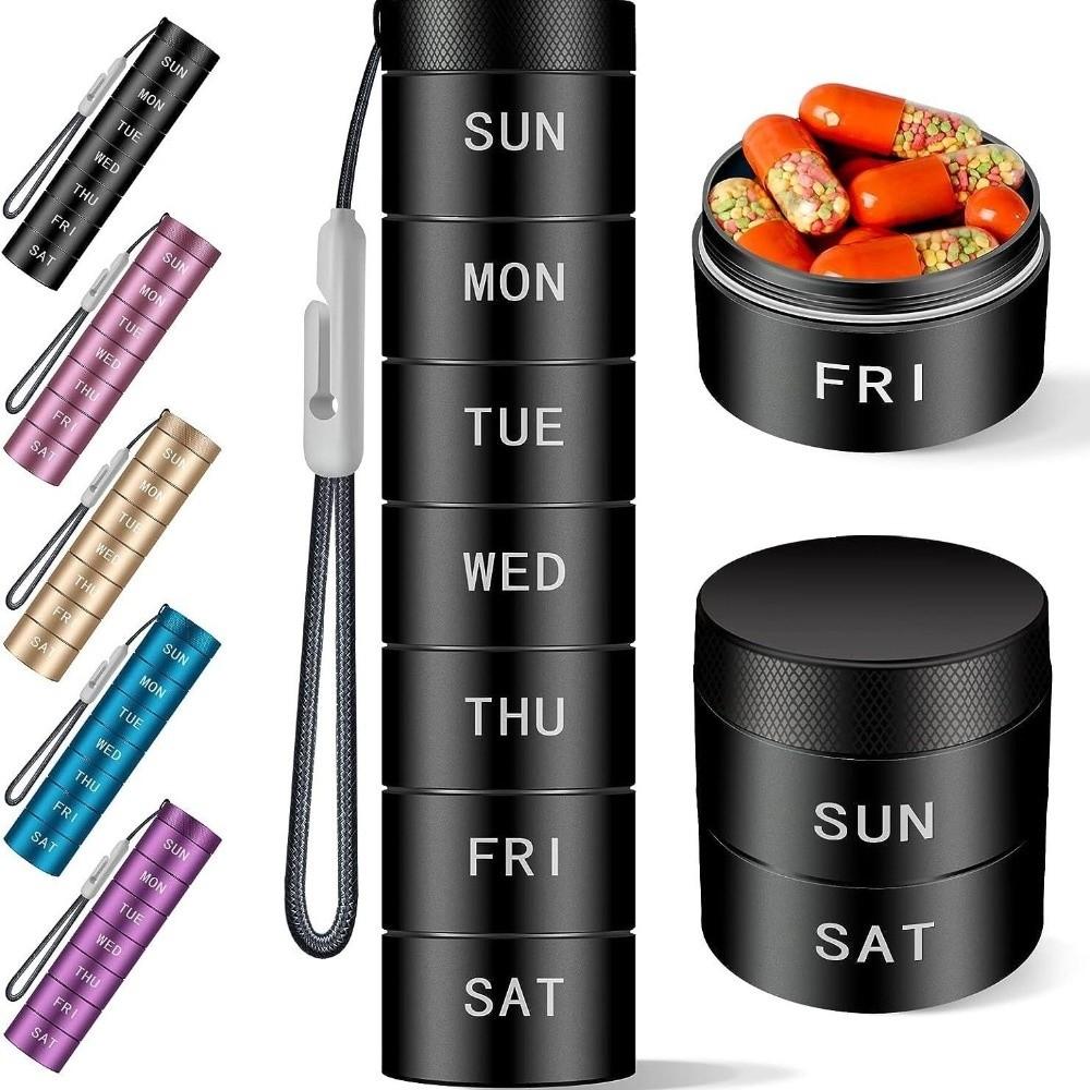 Moisture Proof Travel Pill Organizer Waterproof Daily Pill Box Portable Pill Case  Travel