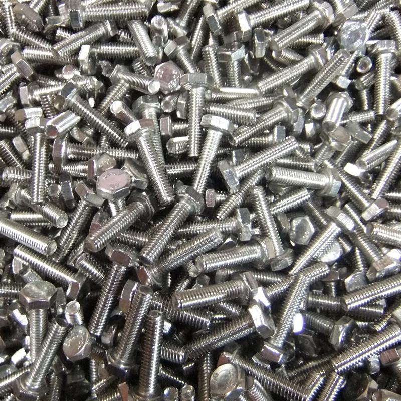 304 Stainless Steel Hex Bolts/Screws (M8/M10/M12, 16-30mm) Custom Sizes Available