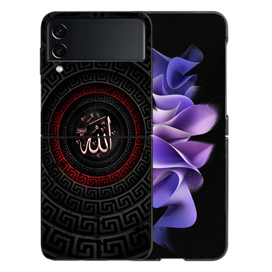 Trendy Simple God Coque For Samsung Z Flip7 6 Galaxy Case Shockproof Z Flip5 Z Flip3 4 5G Hard Cover Phone TPU PC Hard Funda
