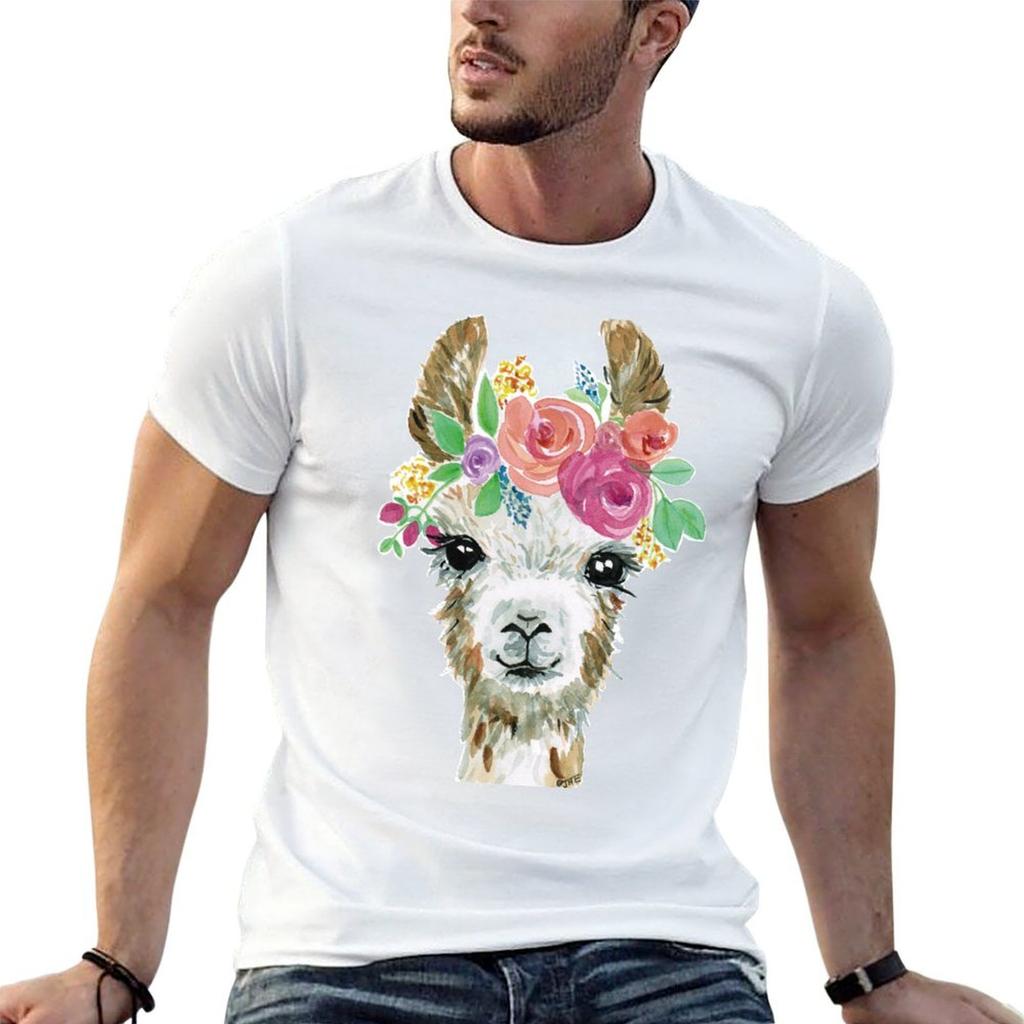 Baby Llama T-Shirt cotton tshirt 100% t shirts for man slim fit t shirt for man 100 percent cot